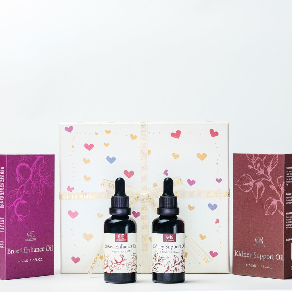 Orielixir  Wellbeing Essential Oil Blends Gift Set Box, Bloom Curve Oil & Vital Root Oil, For Female and Male, Natural Massage Oil Best Gift