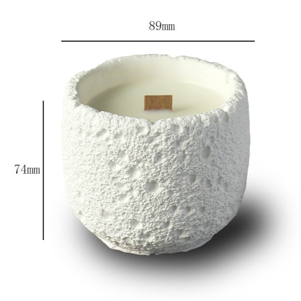 Plaster Cup Candle | Halloween Scented Candle | Soy Candles for Home Fragrance & Decor | Gypsum Material 200g