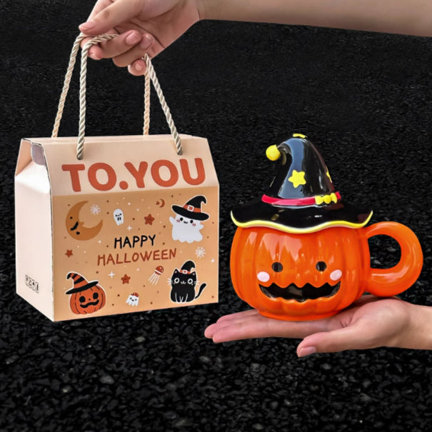 Halloween Ceramic Pumpkin Candleholder | Pumpkins Spooky Sculptures | Party Decoration