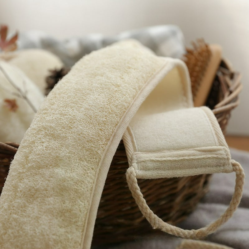 Natural Exfoliating Loofah Sponge for Women and Men, Eco-Friendly and Biodegradable Shower Luffa Sponge