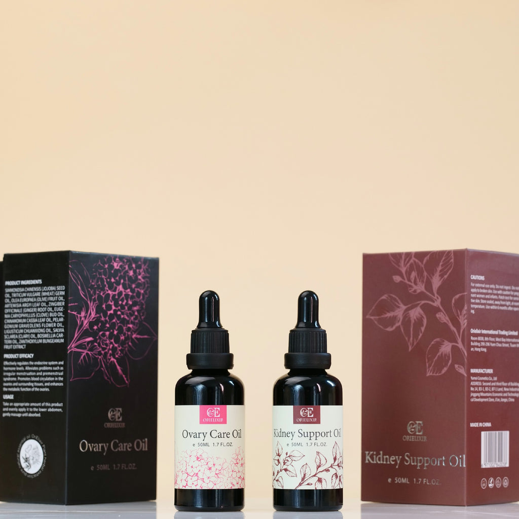 Orielixir Wellbeing Essential Oil Blends Gift Set Box, Moon Cycle Oil &  Vital Root Oil,  For Female and Male, Natural Massage Oil Best Gift