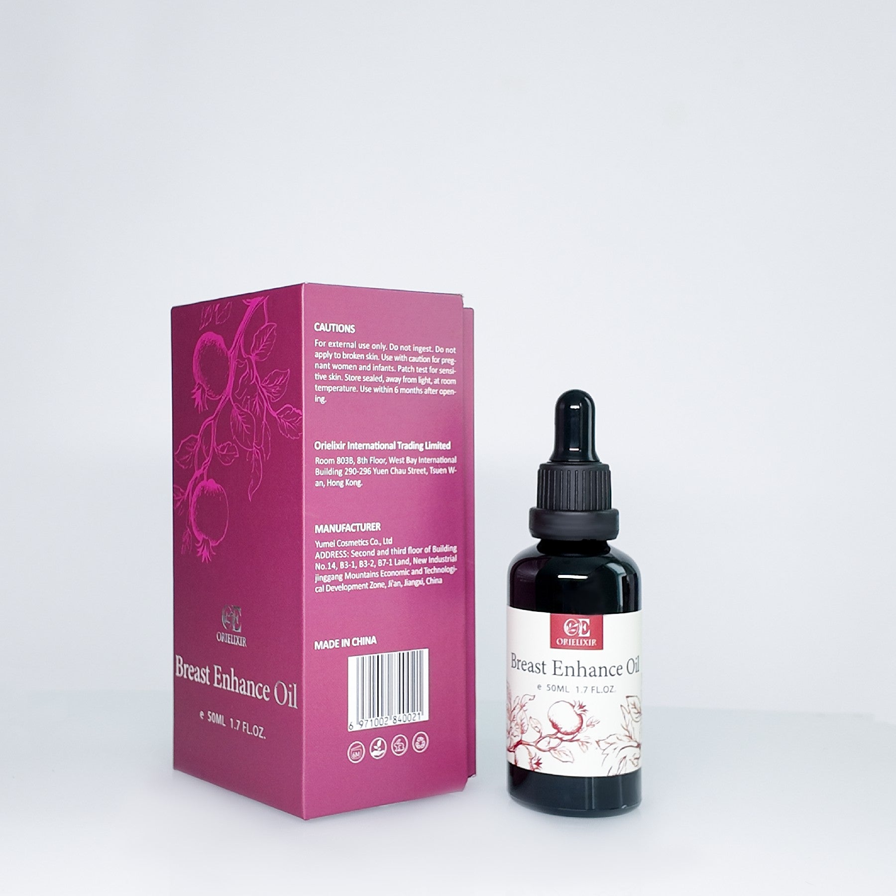 OriElixir Bloom Curve Oil ｜Natural Fullness, Feminine Grace – 100% Natural Massage Oil