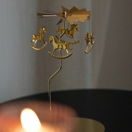 Halloween-limited Spinning Candleholder Stainless Steel Material Aromatherapy Candle Holder Candlestick for Home Decor