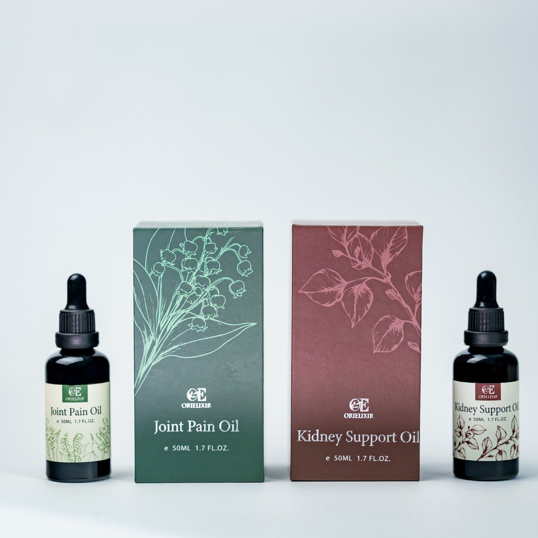 Orielixir Vitality Essential Oil blends Gift Set Box, Vital Root Oil & Joint Ease Oil, Recharge from the inside out, Natural Massage Oil Best Gift