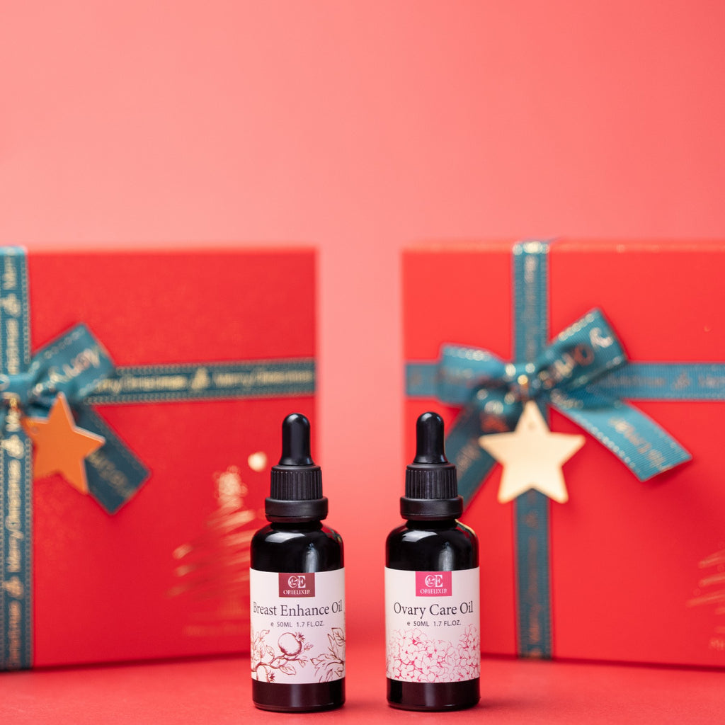 Orielixir Wellbeing Essential Oil Blends Gift Set Box Bloom Curve&Moon Cycle Oil, For Female Wellness & Self-Care, 100% Natural Massage Oil