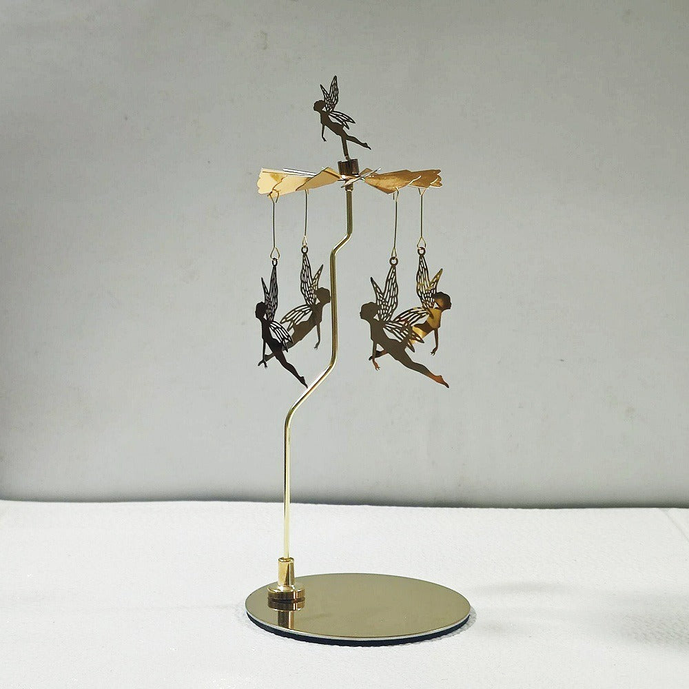 Halloween-limited Spinning Candleholder Stainless Steel Material Aromatherapy Candle Holder Candlestick for Home Decor