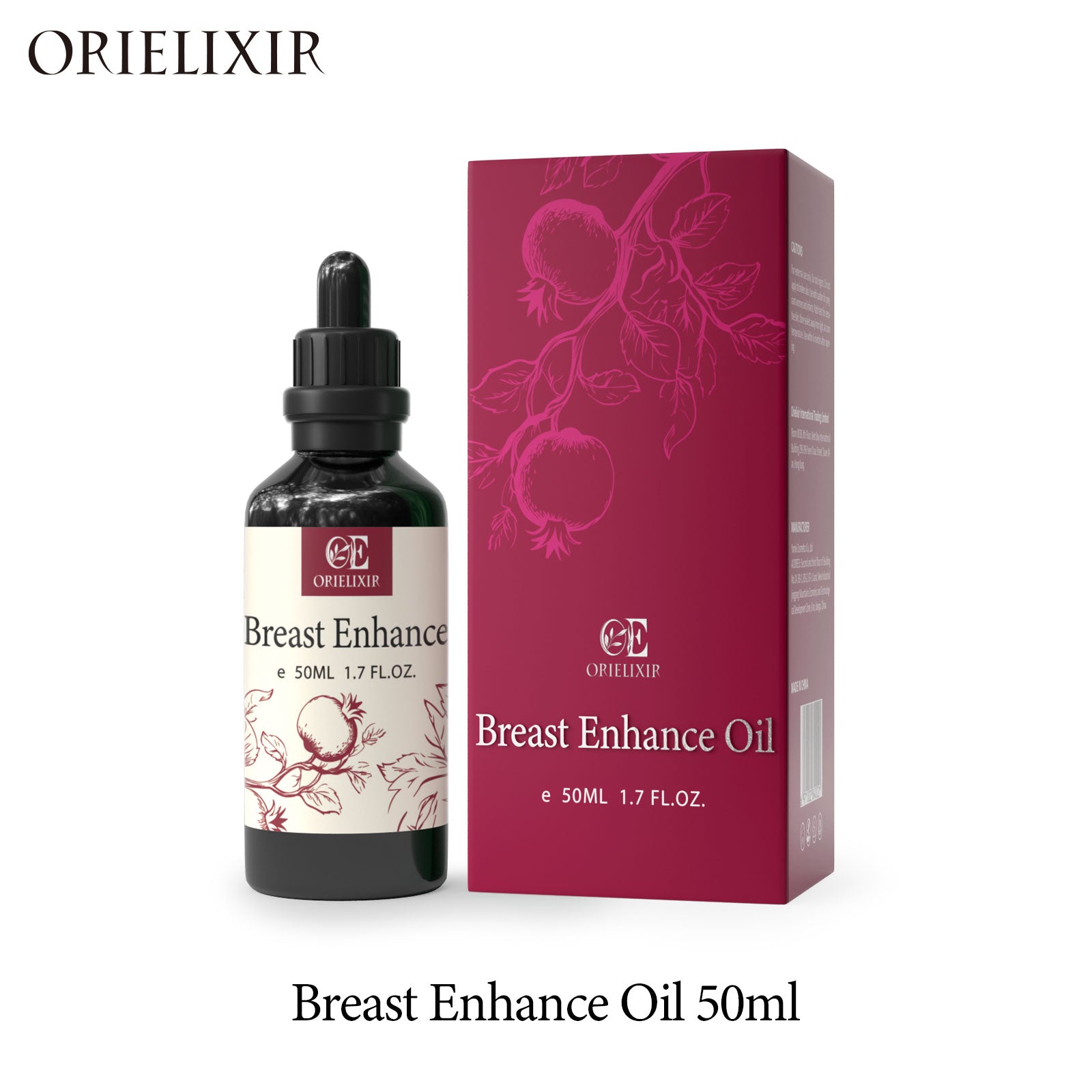 OriElixir Bloom Curve Oil ｜Natural Fullness, Feminine Grace – 100% Natural Massage Oil