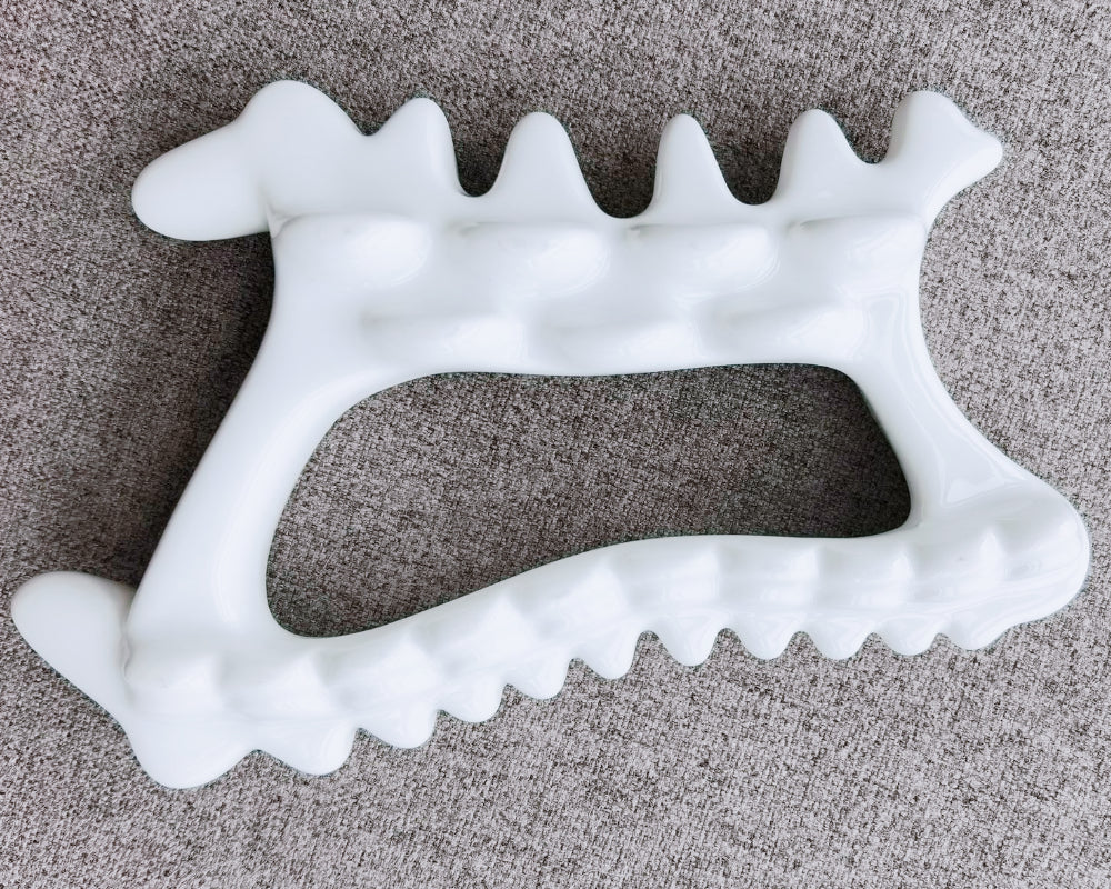 Ceramic Gua Sha Tool-100% Natural Materials|Safe and Gentle|Fishbone Shape