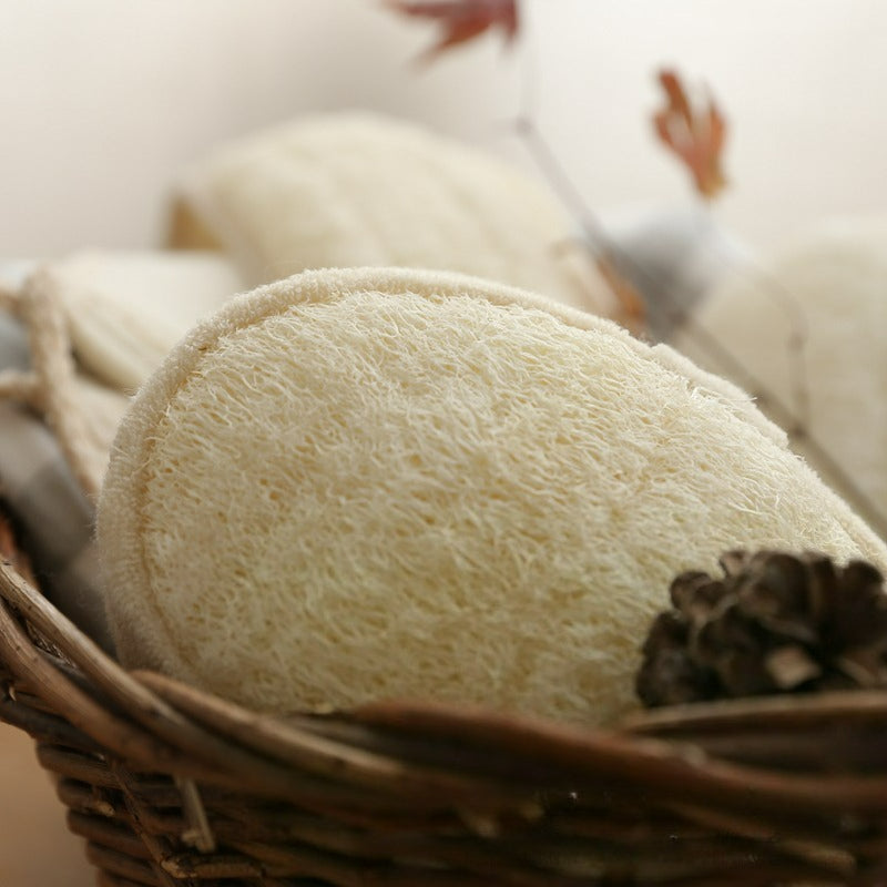 Natural Exfoliating Loofah Sponge for Women and Men, Eco-Friendly and Biodegradable Shower Luffa Sponge
