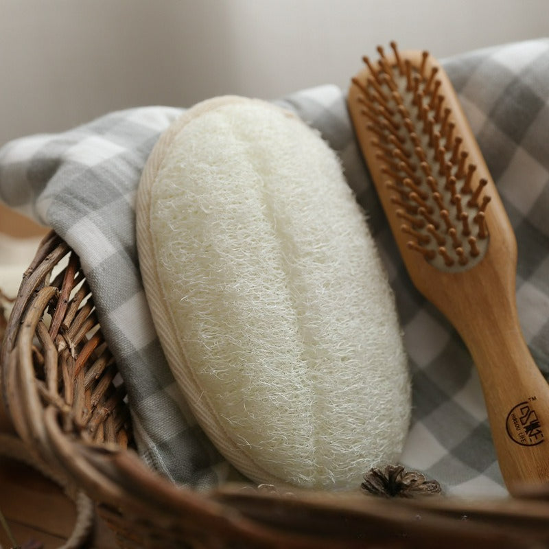 Natural Exfoliating Loofah Sponge for Women and Men, Eco-Friendly and Biodegradable Shower Luffa Sponge