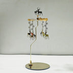 Halloween-limited Spinning Candleholder Stainless Steel Material Aromatherapy Candle Holder Candlestick for Home Decor