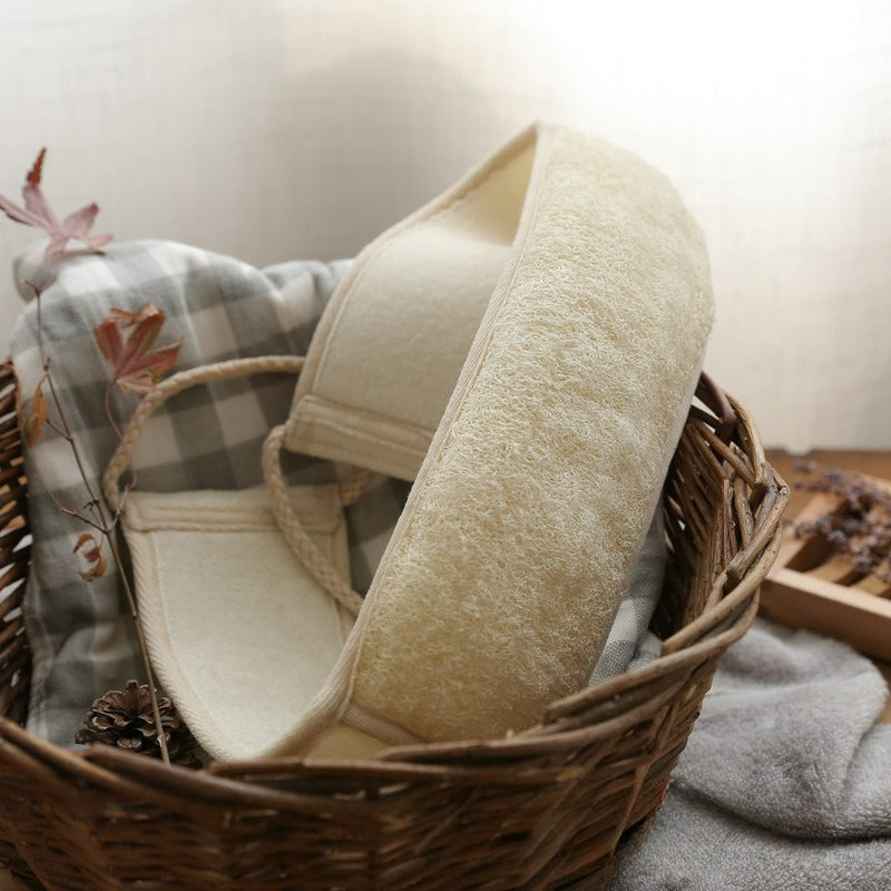 Natural Exfoliating Loofah Sponge for Women and Men, Eco-Friendly and Biodegradable Shower Luffa Sponge