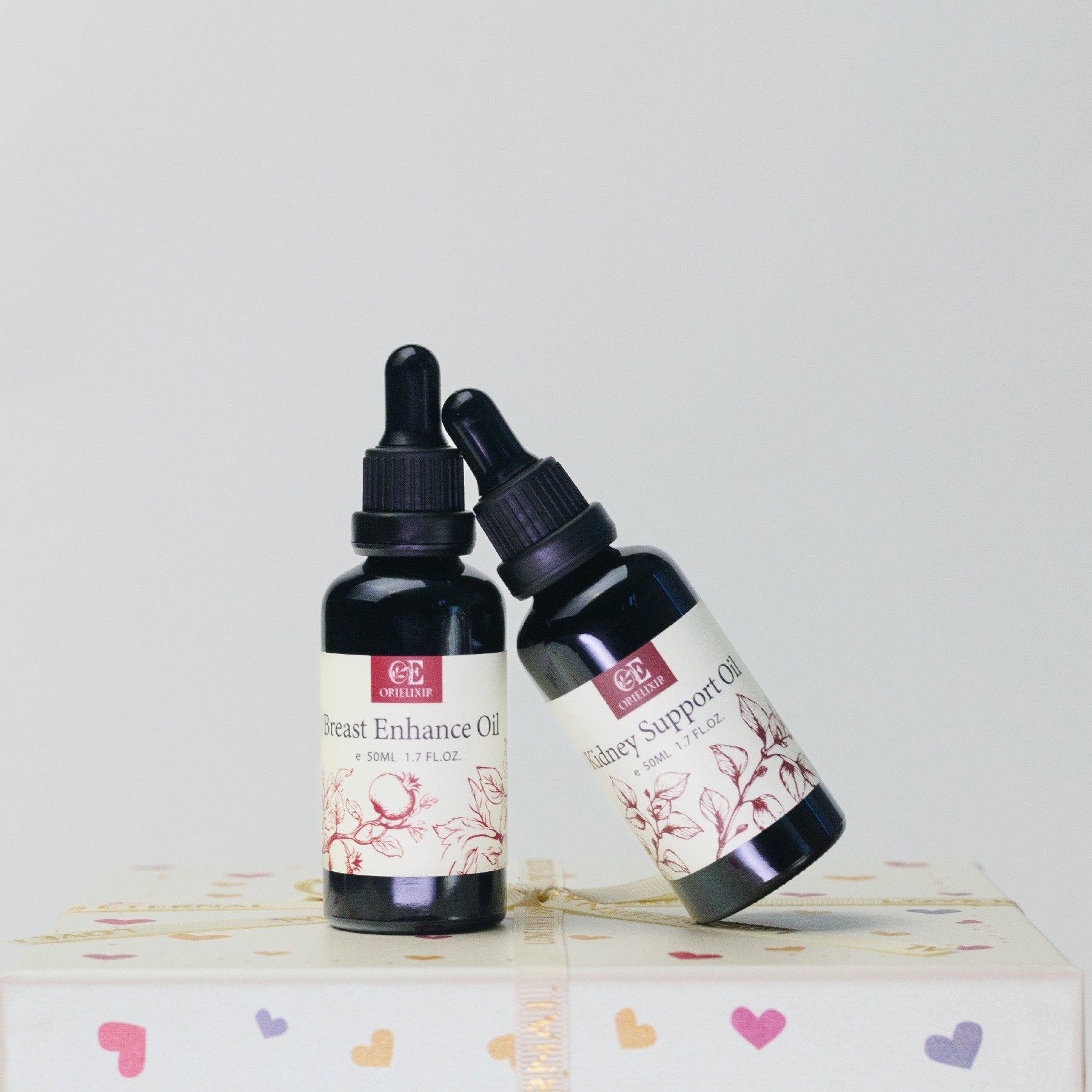 Orielixir  Wellbeing Essential Oil Blends Gift Set Box, Bloom Curve Oil & Vital Root Oil, For Female and Male, Natural Massage Oil Best Gift