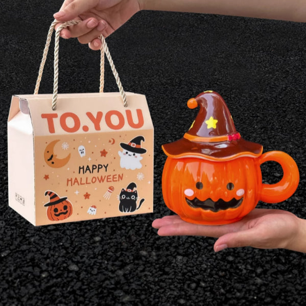 Halloween Ceramic Pumpkin Candleholder | Pumpkins Spooky Sculptures | Party Decoration