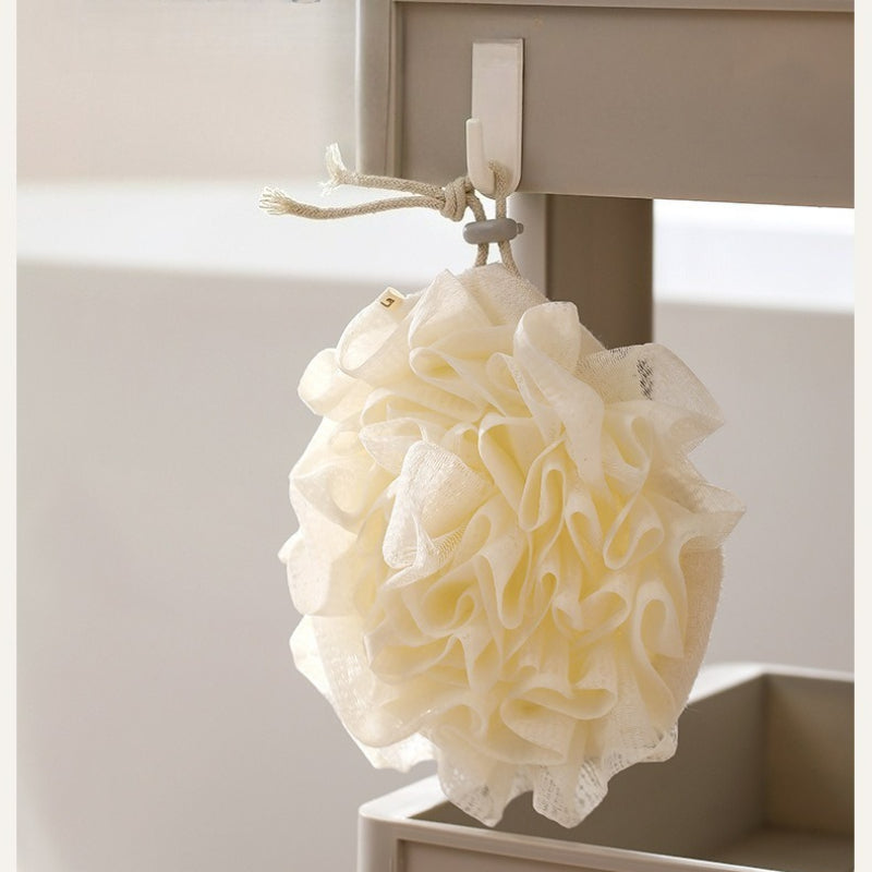 2-in-1 Body Scrubber, Shower Pouf with Soap Pocket, Mesh Shower Pouf Balls, Daily Shower, Travel Spa Use, Bath Accessory