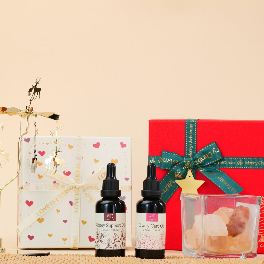 Orielixir Wellbeing Essential Oil Blends Gift Set Box, Moon Cycle Oil &  Vital Root Oil,  For Female and Male, Natural Massage Oil Best Gift