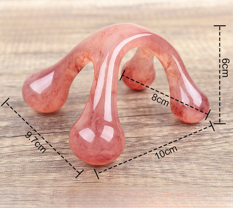 Four Points Handheld Massage Tool|Natural Resin|Acupoints Massage