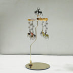 Halloween-limited Spinning Candleholder Stainless Steel Material Aromatherapy Candle Holder Candlestick for Home Decor