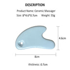 Ceramic Gua Sha Tool - Face & Body Sculpting Massager|100% Clay Repeatedly Fired