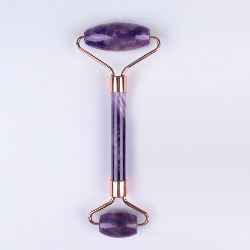 Natural Stone Massage Set – Amethyst & Aventurine|100% Natural Materials | Facial & Body Massage