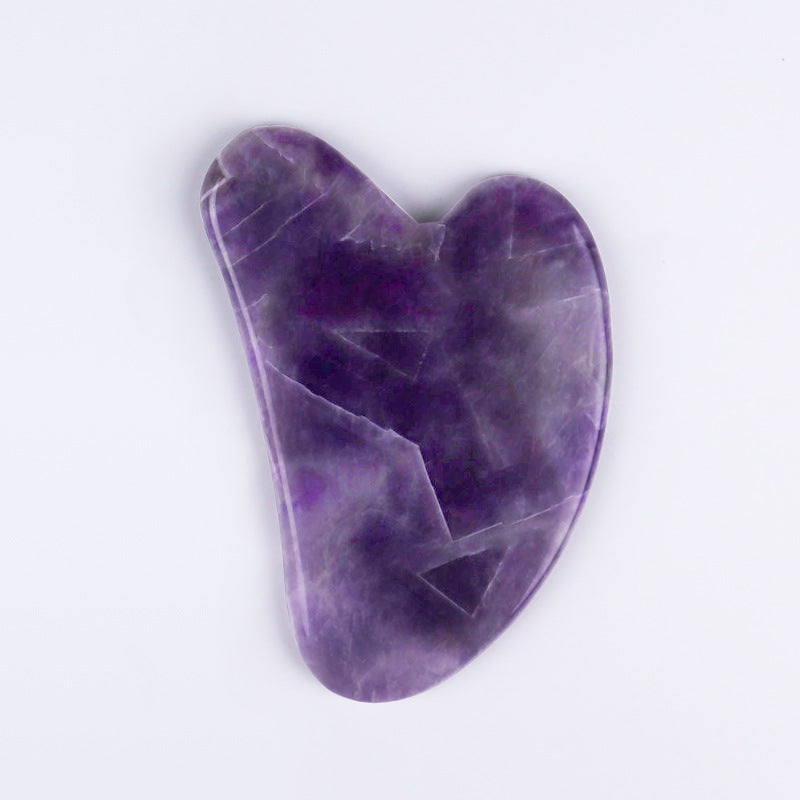 Natural Stone Massage Set – Amethyst & Aventurine|100% Natural Materials | Facial & Body Massage