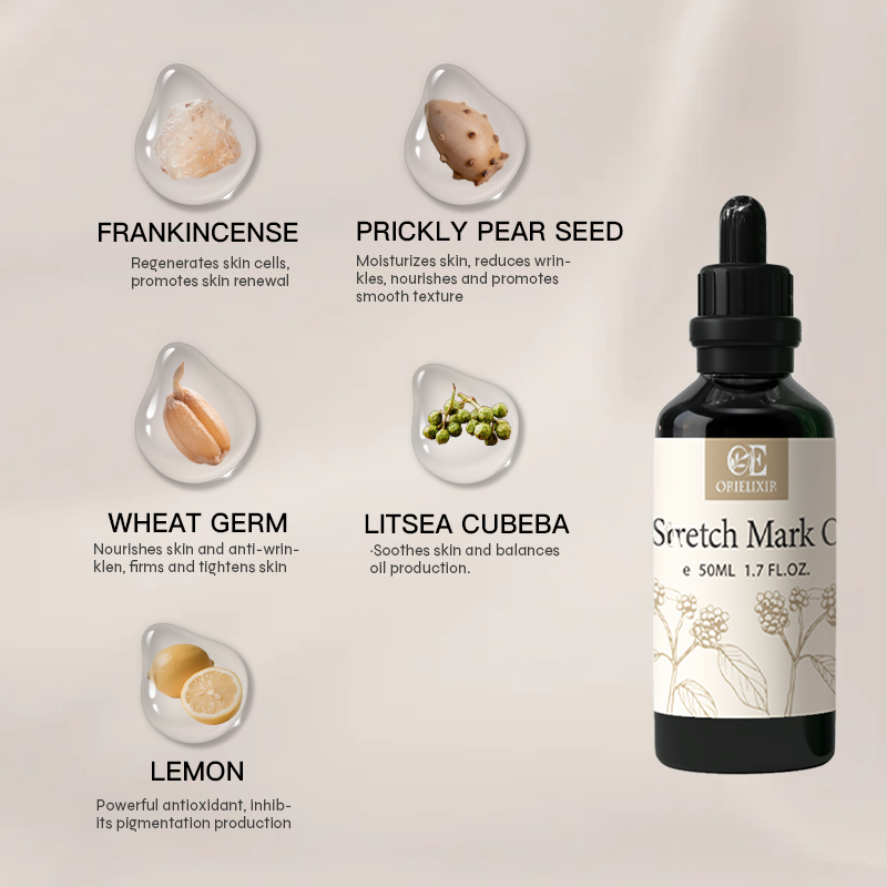 OriElixir Silk Body Oil｜Smooth as Satin, Care for Stretch & Glow – 100% Natural Massage Oil