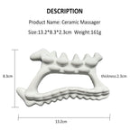 Ceramic Gua Sha Tool-100% Natural Materials|Safe and Gentle|Fishbone Shape