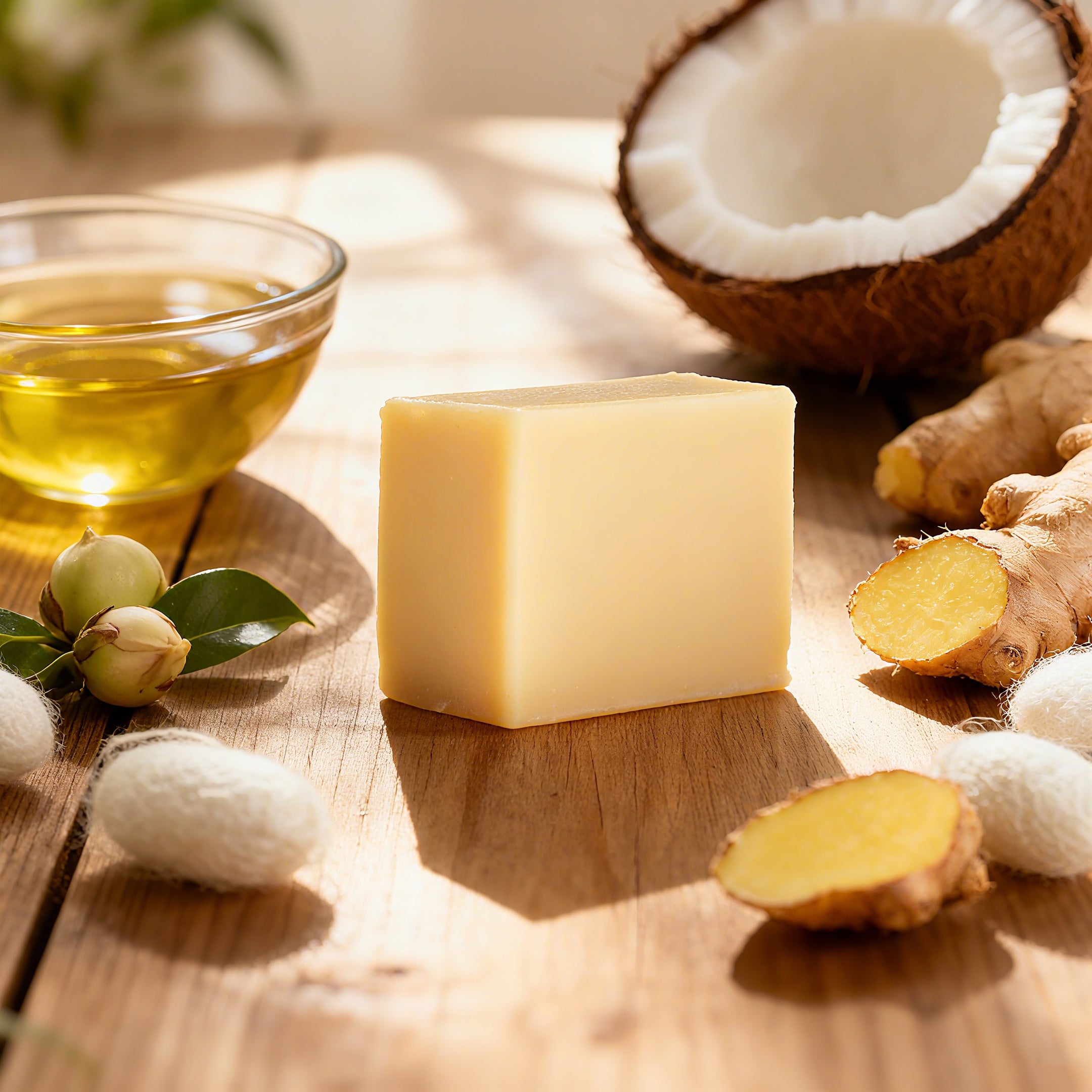 Yunnan Ginger Soap, rejuvenates, gently removes dead skin, Kick early and stubborn cellulite 4oz