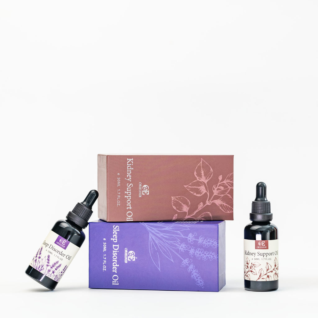 Orielixir Wellbeing Essential Oil Blends Gift Set Box, Sleep Essential Oil & Vital Root Oil, Natural Massage Oil Best Gift