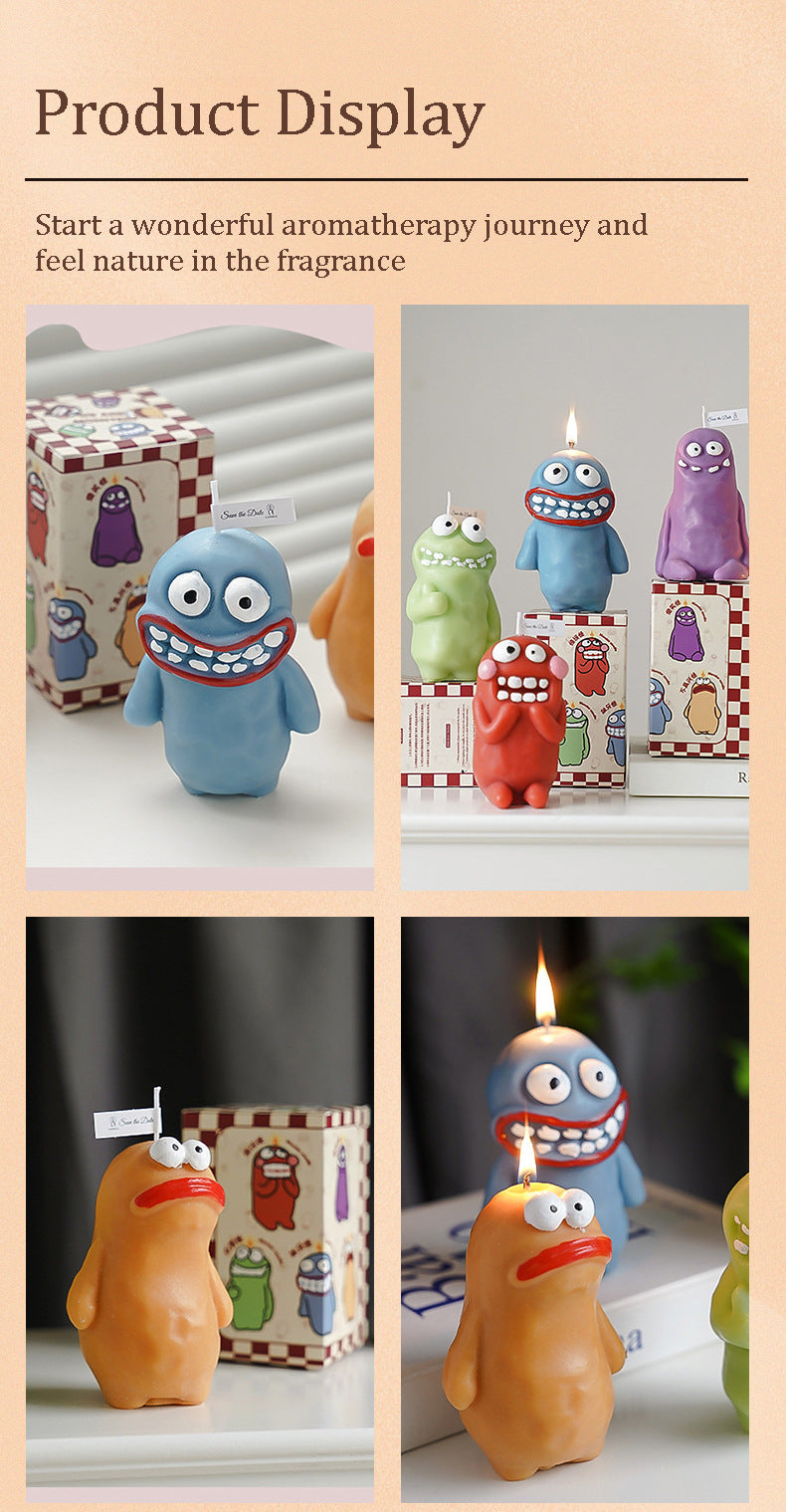 Halloween Scented Candles | Funny & Creative | Handmade | Monster-shaped  140g