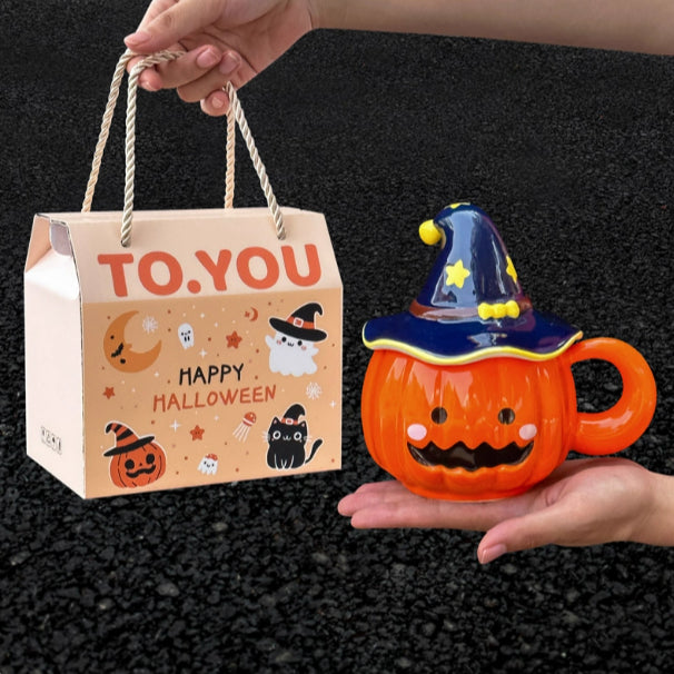 Halloween Ceramic Pumpkin Candleholder | Pumpkins Spooky Sculptures | Party Decoration