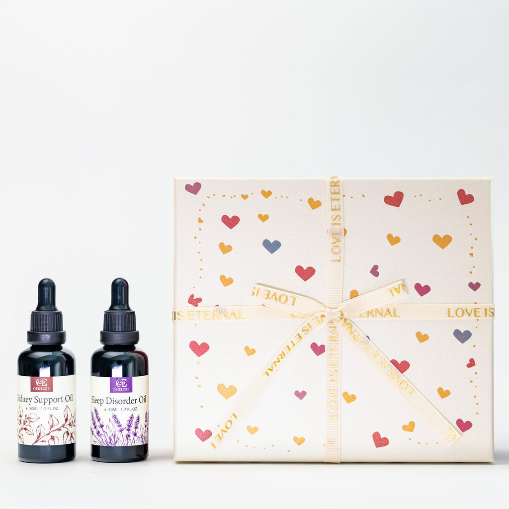 Orielixir Wellbeing Essential Oil Blends Gift Set Box, Sleep Essential Oil & Vital Root Oil, Natural Massage Oil Best Gift