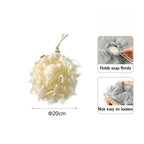 2-in-1 Body Scrubber, Shower Pouf with Soap Pocket, Mesh Shower Pouf Balls, Daily Shower, Travel Spa Use, Bath Accessory