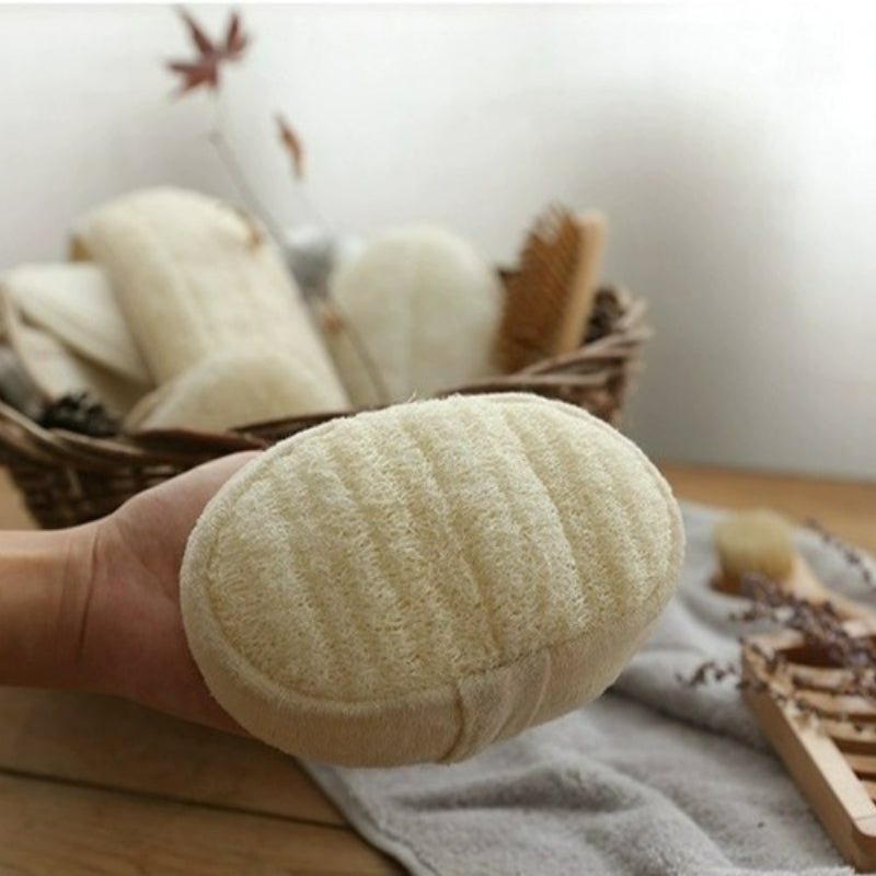 Natural Exfoliating Loofah Sponge for Women and Men, Eco-Friendly and Biodegradable Shower Luffa Sponge