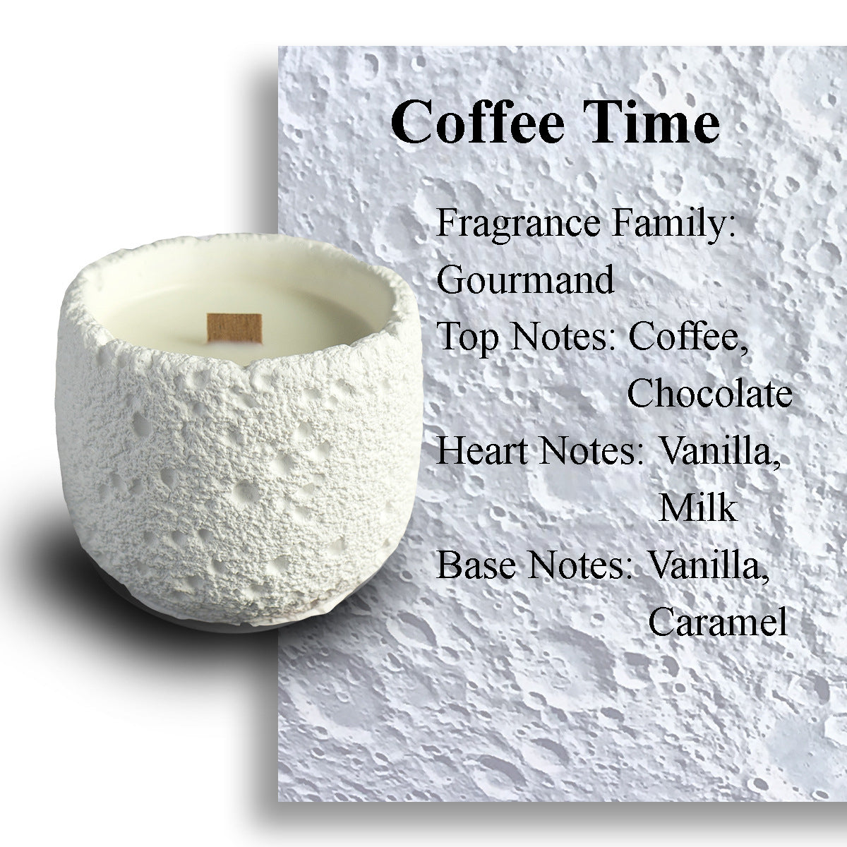 Plaster Cup Candle | Halloween Scented Candle | Soy Candles for Home Fragrance & Decor | Gypsum Material 200g