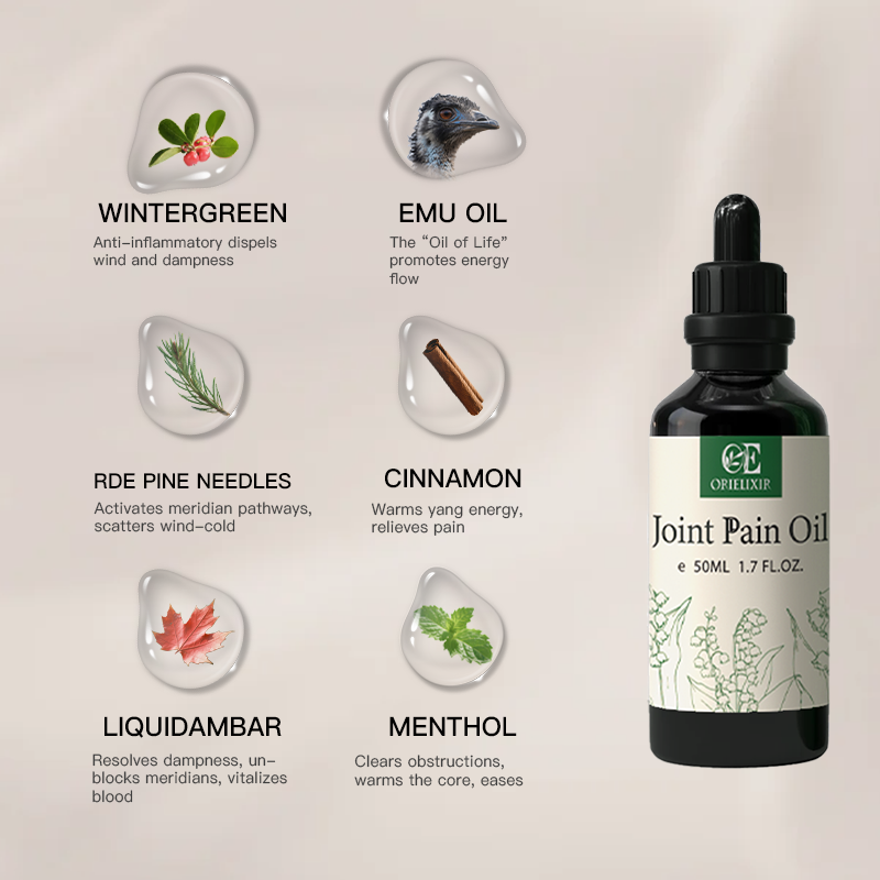 OriElixir Joint  Ease Oil｜ Free Your Movement - Chinese Medicine Formula 100% Natural Massage Oil 50ml