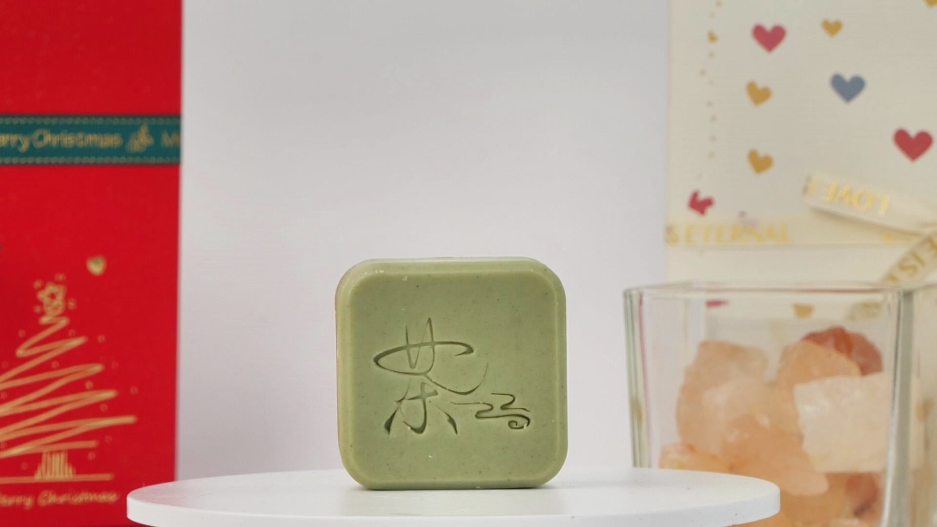 Green Tea Purifying Soap Gentle Exfoliating for Hydrating & Nourishing Skin , Cruelty-Free